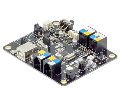 Produktbild von Makeblock mCore-Steuerboard V1, ATmega328, 4x RJ25-Anschluss, 2x DC-Motor, 3,7-6 V DC
