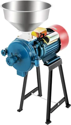 Produktbild von 2200W Getreidemühle Elektrisch Schrotmühle Kornmühle, 1400 U/min Kommerzielle Getreidemühle mit Einstellbarer Stärke, Getreidequetsche für Getreide Mais Stroh Futter