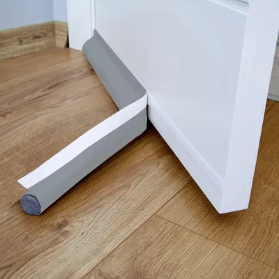 Türdichtung 90 cm, selbstklebend, Anthrazit, Zugluftschutz
