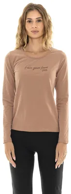 Produktbild von „Entspanntes“ Damen-Langarm-T-Shirt