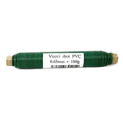 Obrázok produktu pre Drôtená kvetinová väzba PVC zelená 0,65mm 100g