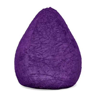 Produktbild von Lumaland Luxury Fluffy beanbag stylowy tkany pluszowy beanbag - wypełnienie 120 l - fioletowy