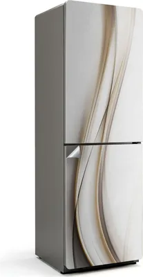 Obrázek produktu pro Vlny abstraktních čar - Samolepka na lednici - Samolepka na lednici - Samolepicí fólie na lednici - Kuchyňské dekorace - 60x180 cm