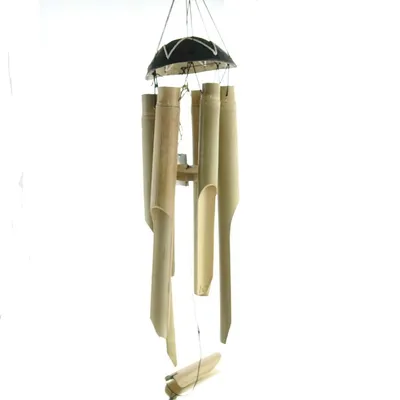 Produktbild von Kaemingk Windspiel aus Bambus Natur mit 6 Halmen 67 cm