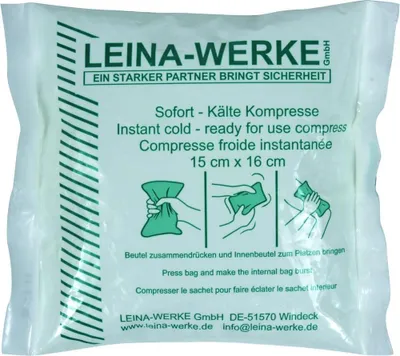 Produktbild von LEINA Sofort-Kälte-Kompresse | SOFORT-KÄLTE-KOMPRESSE 15X16CM