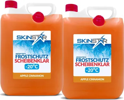 Immagine prodotto di SkinStar anticongelante per parabrezza alla mela e cannella -20°C Visione chiara e protezione in inverno 10l