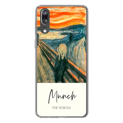Produktbild von MuchoWow® Handyhülle Schutzhülle Hülle für Huawei P20 Der Schrei - Edvard Munch - Alte Meister Silikon Softcase Handy Hülle - Hardcover