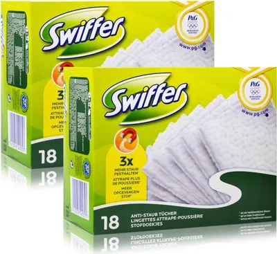 Produktbild von 2x Swiffer Trocken Bodenwischtücher 18er
