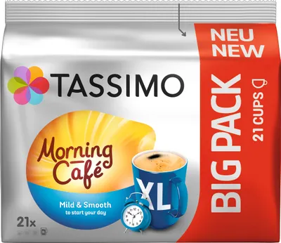 Produktbild von Jacobs Tassimo Kaffee Discs Morning Cafe mild XL Bigpack 21 Stück 147g