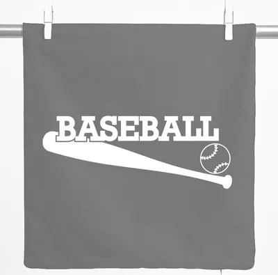 Produktbild von Huuraa Kissenbezug Baseball Baseballschläger 40x40cm Steel Grey Baumwolle Dekokissenbezug Geschenkidee