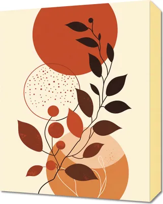 Produktbild von Bilder für das Wohnzimmer Boho modern 40x50cm Farbton Palette