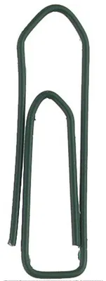 Produktbild von Alco Briefklammer Metall farbig lackiert 26mm dunkelgrün 500 Stück