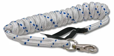 Produktbild von AMKA Bodenarbeitseil Bodenleine Westernrope mit Bull Snap und Lederenden 7 m