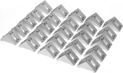 Produktbild von 25 Stück 4040 Aluminium L-förmige Eckverbinder, rechtwinklige Winkelverbinder