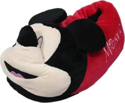 Produktbild von SAM's - Improve your Bikestyle! Damen Hausschuhe Micky Maus Minnie, Micky Maus - Schwarz Rot, 38/39