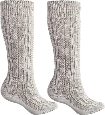 Produktbild von Trachtensocken Trachtenstrümpfe Zopfmuster 40cm, Größe:41-43, Farbe:Meliert