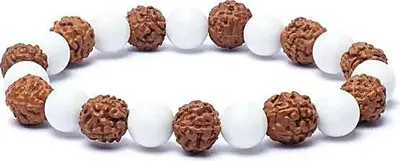 Zdjęcie produktu dla Bransoletka Rudraksha / Muszla - opakowanie 3 szt. - 0,8 cm