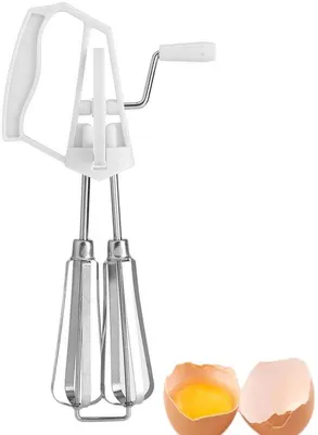 Image de Mixeur à main en acier inoxydable, blanc, pour mixer, mélanger et battre