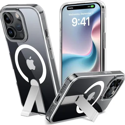 Immagine prodotto di Custodia Kickstand per iPhone 14 Pro Max Custodia protettiva con supporto compatibile per Magsafe