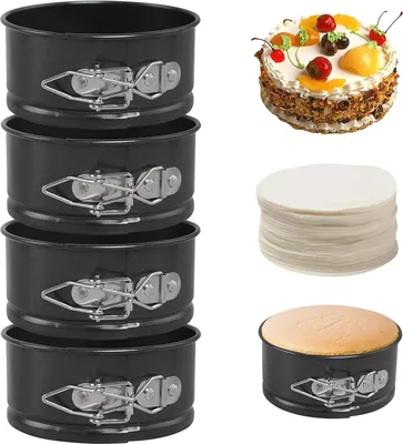 Produktbild von Rundes Springform-Set - Perfekt für Kuchen und Gebäck - Set aus 3 Stück
