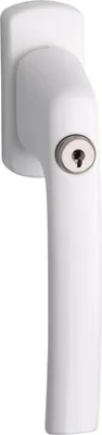 Produktbild von MACO Fenstergriff HARMONY - Sperrzylinder, VK 7x35 mm, Alu weiß