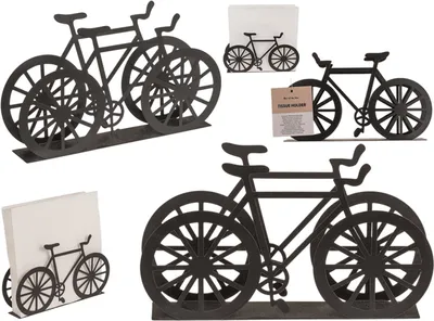 Produktbild von OOTB Schwarzer Metall-Serviettenhalter Fahrrad ca.