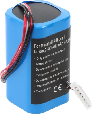 Obrázek produktu pro Baterie vhodná pro Marshall Kilburn II, Li-ion, 7,4 V, 6400 mAh, 47,4 Wh