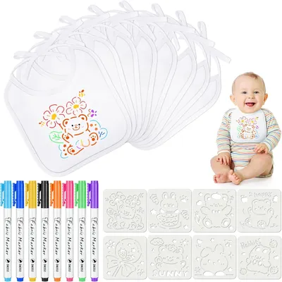 Produktbild von Lätzchen für Babys – Lätzchen – Baumwoll-Lätzchen für Babypartys