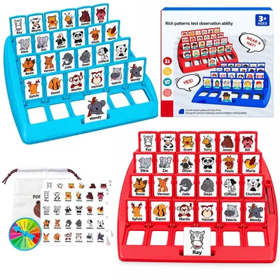 Produktbild von Ratespiel Wer bin ich Deduktionsspiel - 96 Tierkarten - 2 Spielbretter - Tiermotive