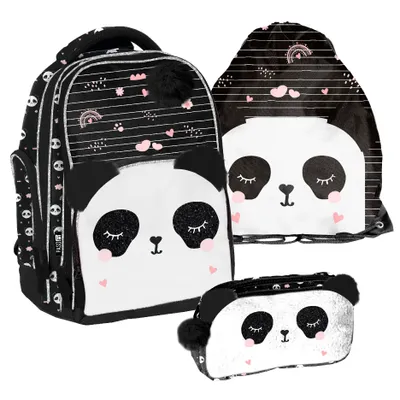 Zdjęcie produktu dla Zestaw szkolny 3-elementowy Panda Paso