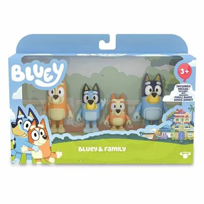 Produktbild von Bluey 4er-pack Figuren Sortiert Golden Golden One Size