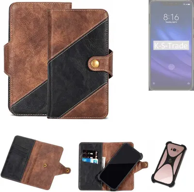 Produktbild von K-S-Trade Handyhülle Schutzhülle Bookstyle Case kompatibel mit Xiaomi Mi 8 Pro Klapphülle Cover Hülle Schutztasche 1x
