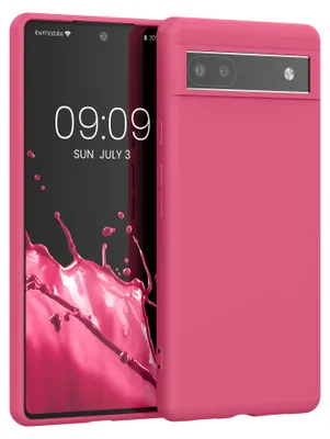 Produktbild von kwmobile Handyhülle für Google Pixel 6a Hülle - TPU Case - Kabelloses Laden - Schutzhülle Cover in Awesome Pink