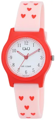 Produktbild von Q&Q Kinder Armbanduhr Resinband, 10 ATM, farbenfroh