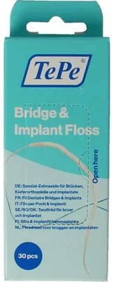Productafbeelding van Tepe Bridge & Implant Floss (30 stuks)