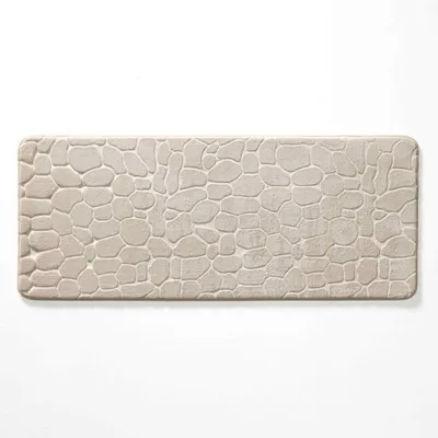 Produktbild von Längliche Badematte mit geprägtem Muster, 50 x 120 cm