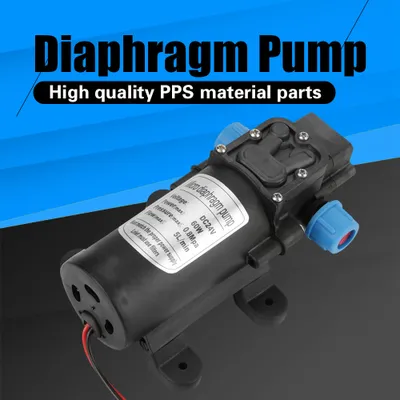 Obrázok produktu pre DC24V 60W 5l Min Miniatúrne vysokotlakové elektrické membránové samonasávacie vodné čerpadlo