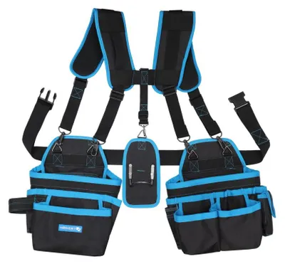 Immagine prodotto di Högert Technik - cintura da lavoro con tracolla, cintura portautensili da uomo, cintura da lavoro con tracolla, borsa portautensili con cintura regolabile,