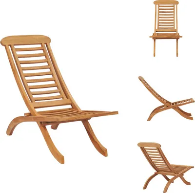 Immagine prodotto di vidaXL Sedia da giardino pieghevole 50x90x69 cm in legno massiccio di teak - Sedie da giardino