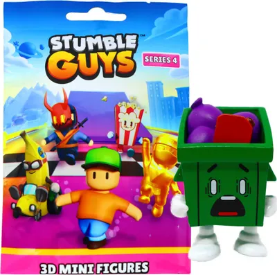Produktbild von Stumble Guys 3D Sammelfiguren Serie 4 - Chrome - Figur 19. Hot Trash