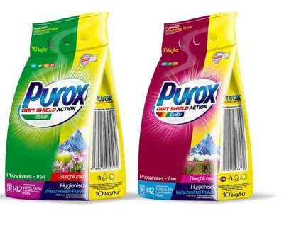 Zdjęcie produktu dla Proszek do prania Purox Universal + Color 2 x 10 kg