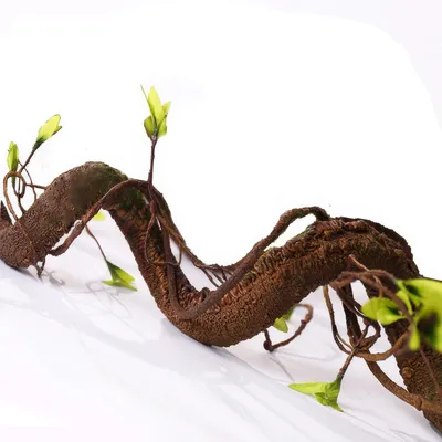 Künstliche Weinrebe, biegsam, grüne Blätter, 39 cm, Dekozweig