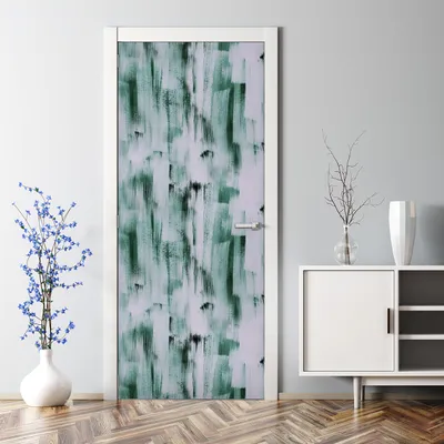 Produktbild von Dekorative Aufkleber Türtapete selbstklebend Klebefolie Pinselstrich 85 x 200 cm