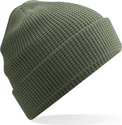 Immagine prodotto di Beechfield B52N | Berretto in cotone organico - 100% cotone organico - Colore: verde oliva - Taglia: unica