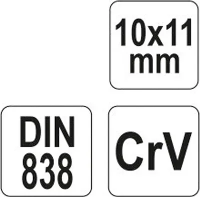 Produktbild von YATO Doppelringschlüssel YT-03952 Chrom-Vanadium-Stahl