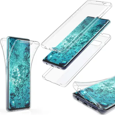 Produktbild von Hülle für Samsung Galaxy A22 5G Komplettschutz 360 Grad TPU Silikon Tasche Full Cover Case Transparent