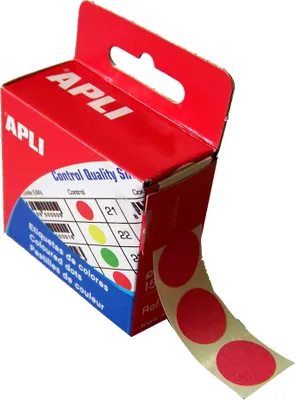 Produktbild von APLI Markierungspunkte Durchmesser: 15 mm rund rosa 150 Stück