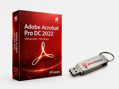 Produktbild von Adobe Acrobat Pro DC 2022 / Dauerlizenz / Windows/ Kein Abo + USB-Stick