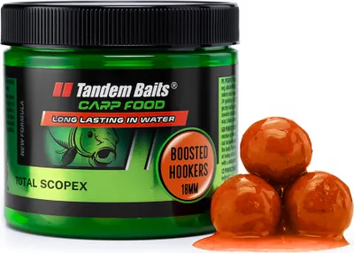 Obrázok produktu pre Kaprové krmivo Boosted Hookers 18mm/300g Total Scopex