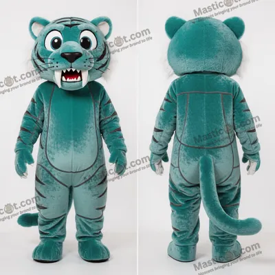 Obrázek produktu pro Modrý MASTICOT plyšový kostým sáblovitého tygra – maskot